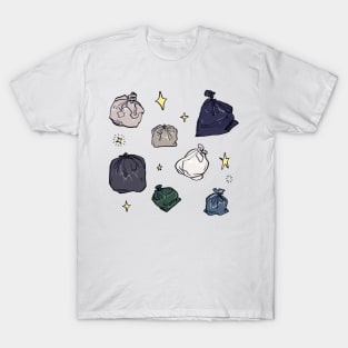 sparkly starry pastel trash bag garbage pattern T-Shirt